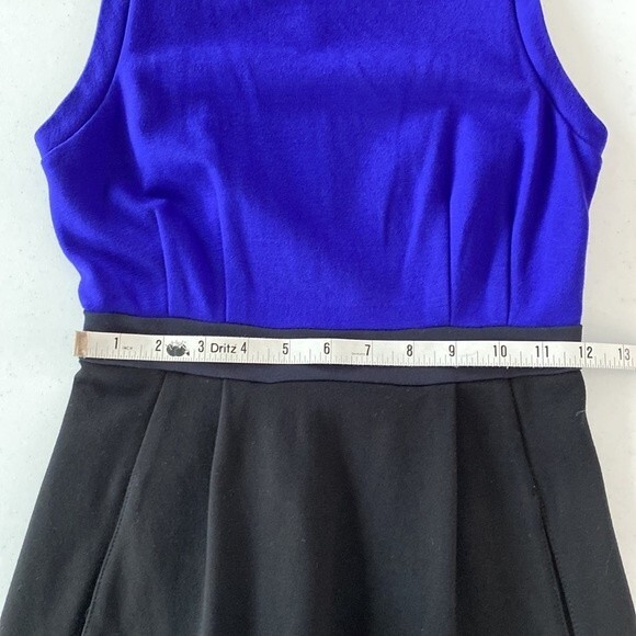 Theory Whitika Color Block Sleeveless Sheath Dress Crewneck Stretchy Pockets - Picture 13 of 16